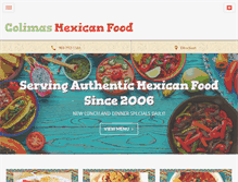 Tablet Screenshot of colimasmexicanfood.com